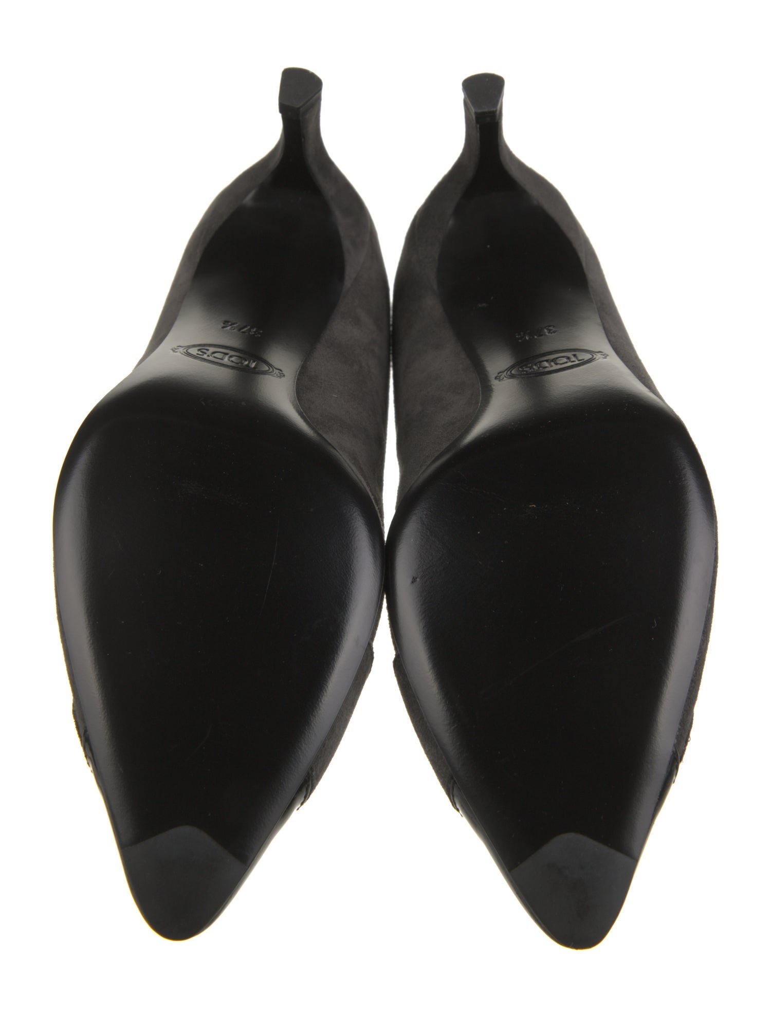 Tod's Suede Colorblock Pattern Pumps